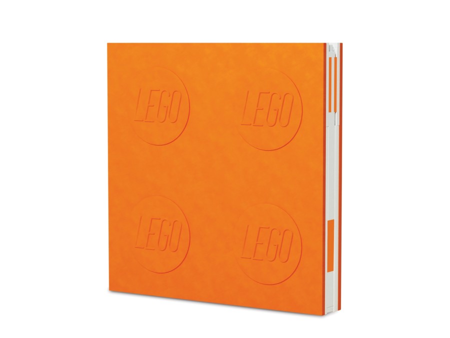Locking Notebook with Gel Pen (Orange)